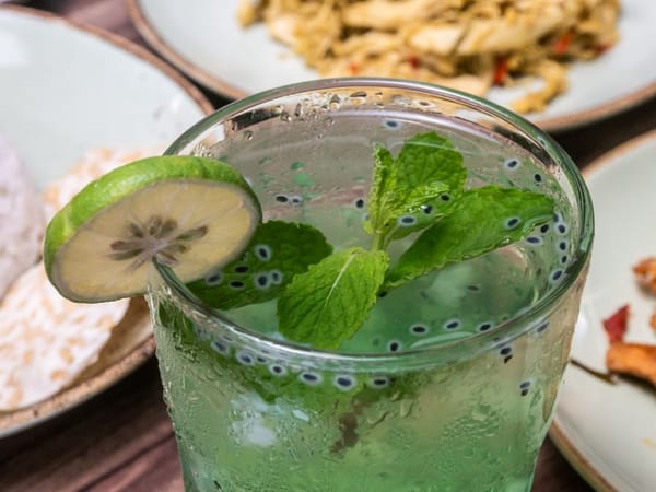 Domácí limonáda z máty a citronu